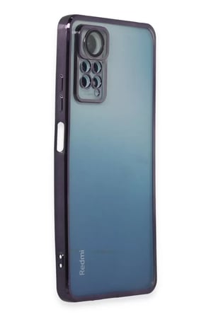 Newface Xiaomi Redmi Note 11 Pro Kılıf Razer Lensli Silikon - Mor