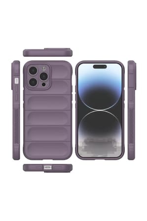 Newface Apple iPhone 14 Pro Max Kılıf Optimum Silikon - Mor