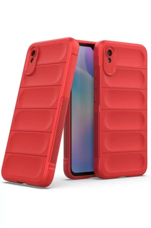 Newface Xiaomi Redmi 9A Kılıf Optimum Silikon - Kırmızı