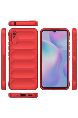 Newface Xiaomi Redmi 9A Kılıf Optimum Silikon - Kırmızı