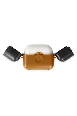 Newface Apple Airpods 3 (3.nesil) Basmalı Kılıf - Kahverengi-Siyah