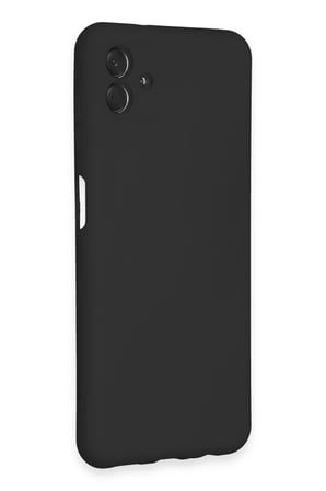 Newface Samsung Galaxy A04E Kılıf Nano içi Kadife Silikon - Siyah