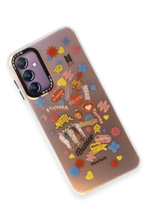 Newface Samsung Galaxy A14 4G Kılıf Estoril Desenli Kapak - Estoril - 16