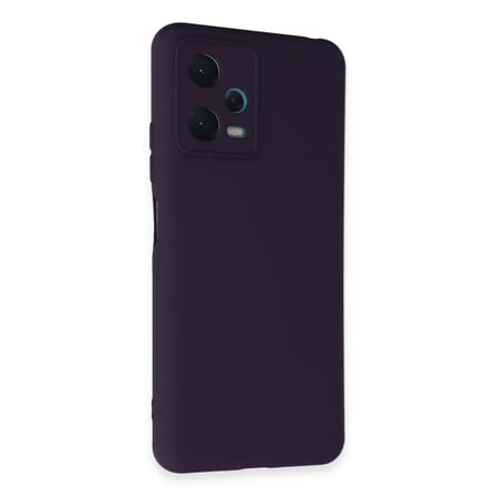 Newface Xiaomi Redmi Note 12 5G Kılıf Nano içi Kadife Silikon - Mor