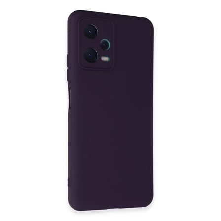 Newface Xiaomi Redmi Note 12 5G Kılıf Nano içi Kadife Silikon - Mor