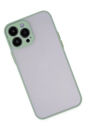 Newface Apple iPhone 15 Pro Kılıf Montreal Silikon Kapak - Açık Yeşil