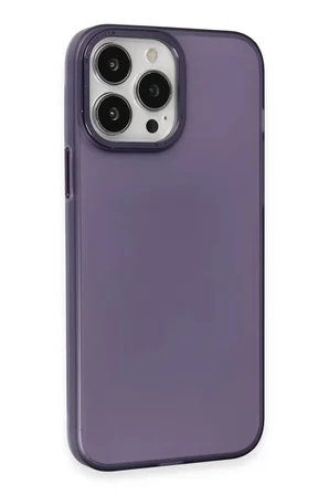Newface Apple iPhone 15 Pro Kılıf Modos Metal Kapak - Derin Mor