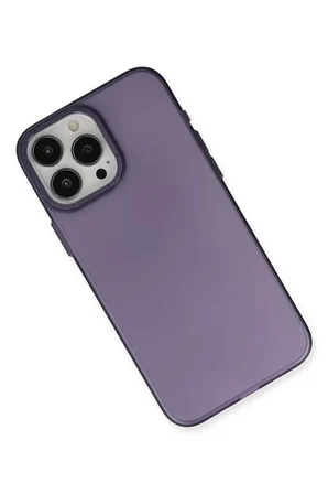 Newface Apple iPhone 15 Pro Kılıf Modos Metal Kapak - Derin Mor