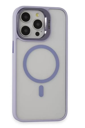 Joko Apple iPhone 15 Pro Kılıf Roblox Lens Magsafe Standlı Kapak - Lila