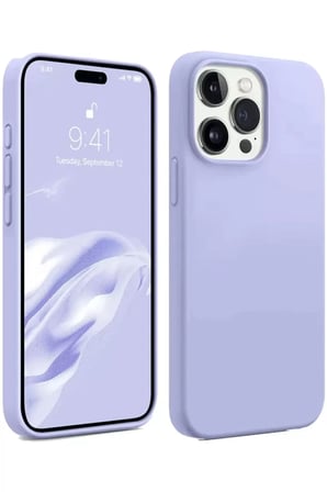 Newface Apple iPhone 15 Pro Kılıf First Silikon - Lila