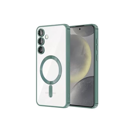 Newface Samsung Galaxy S24 Kılıf Kross Magneticsafe Kapak - Koyu Yeşil
