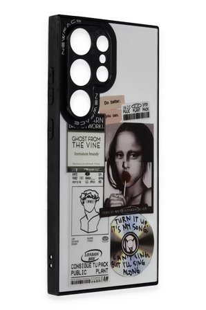 Newface Samsung Galaxy S23 Ultra Kılıf Mirror Desenli Kapak - Mirror - 2