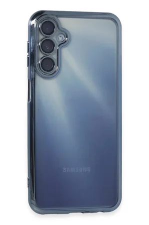 Newface Samsung Galaxy A55 5G Kılıf Razer Lensli Silikon - Açık Mavi