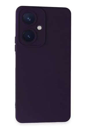 Newface Vivo Y27 Kılıf Nano içi Kadife Silikon - Mor