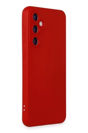 Newface Samsung Galaxy S24 Kılıf Nano içi Kadife Silikon - Kırmızı