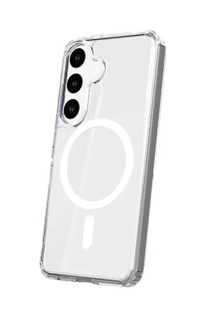 Newface Samsung Galaxy S24 Kılıf Magneticsafe Şeffaf Silikon - Şeffaf