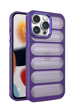 Newface Apple iPhone 14 Pro Kılıf Airmax Silikon Kapak - Derin Mor