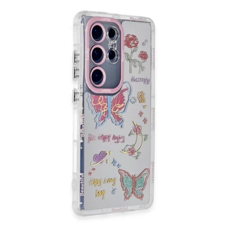 Newface Samsung Galaxy S23 Ultra Kılıf Reflexion Desenli Kapak - Desen 8