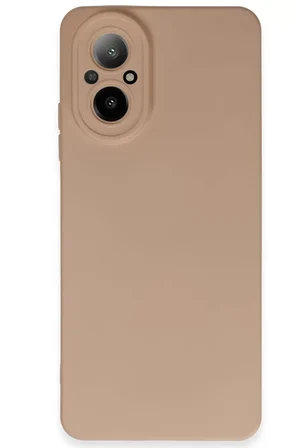 Newface Realme 12 Lite Kılıf Nano içi Kadife Silikon - Pudra
