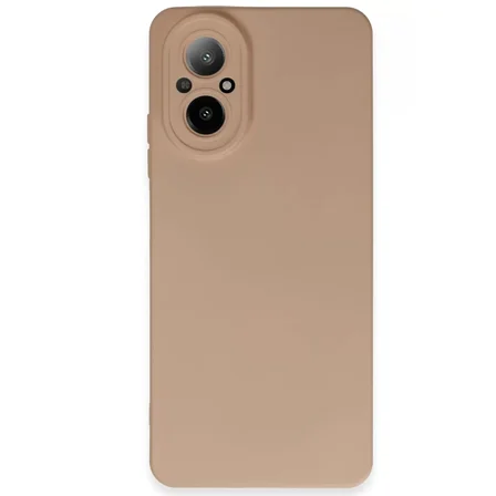 Newface Realme 12 Lite Kılıf Nano içi Kadife Silikon - Pudra