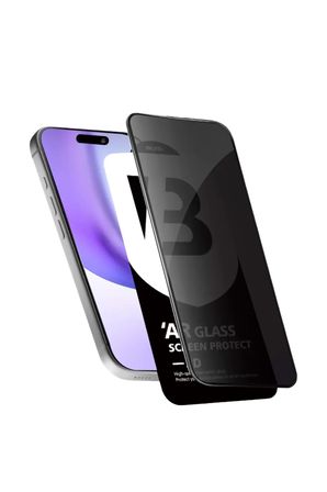 Newface Apple iPhone 16 5D Privacy Diamond Hayalet Cam Ekran Koruyucu
