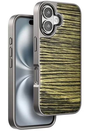 Venco Apple iPhone 16 Wave Kapak - Koyu Kahve