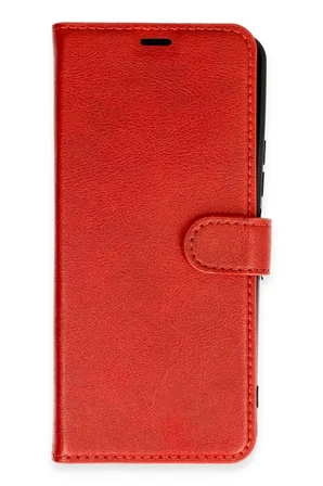 Newface Xiaomi Redmi 13 4G Kılıf Trend S Plus Kapaklı Kılıf - Kırmızı