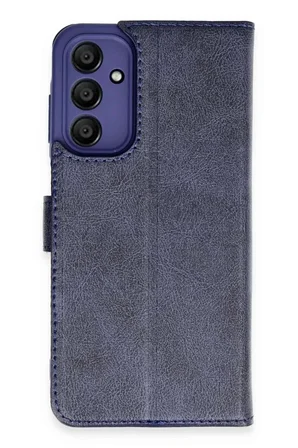 Newface Samsung Galaxy A55 5G Kılıf Trend S Plus Kapaklı Kılıf - Lacivert