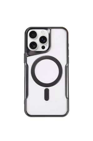 Newface Apple iPhone 15 Pro Max Kılıf Boyi Magsafe Silikon Kapak - Siyah