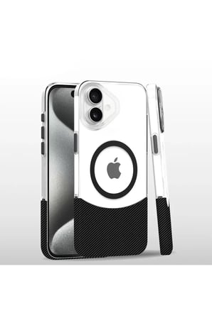 Joko Apple iPhone 16 Plus Carbon Puzzle Magsafe Kapak - Siyah