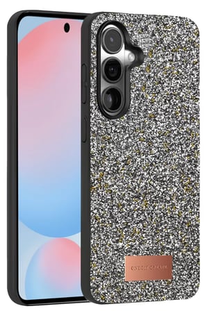 Onegif Samsung Galaxy S24 FE Bright Simli Kapak - Gold