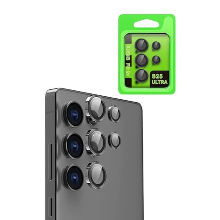 Newface Samsung Galaxy S25 Ultra Raze Metal Kamera Lens - Siyah