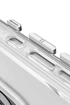 Joko Apple iPhone 16 Gleam PC Sert Magsafe Kılıf - Şeffaf-Siyah