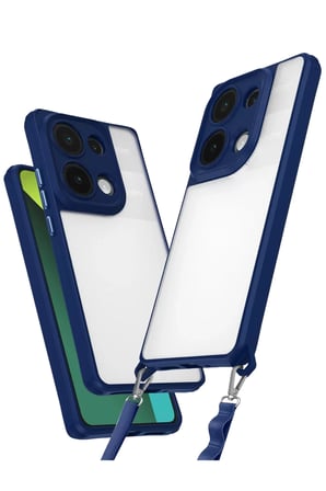 Newface Xiaomi Redmi Note 13 Pro 4G Kılıf Penta Silikon Kılıf - Lacivert