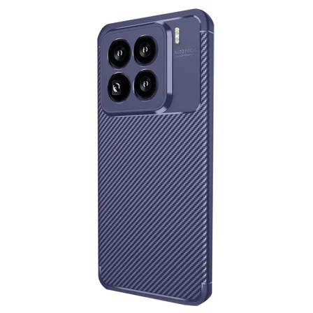 Newface Xiaomi Mi 15 Pro Kılıf Auto Focus Karbon Kapak - Lacivert