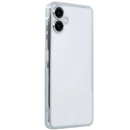 Newface Samsung Galaxy A06 Kılıf Razer Lensli Silikon - Gümüş