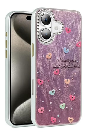 Newface Apple iPhone 16 Plus Kılıf Blade Aynalı Desenli Kapak - Desen 8