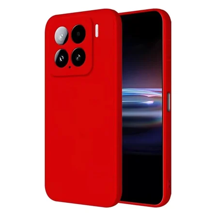 Newface Xiaomi Mi 15 Kılıf Nano içi Kadife Silikon - Kırmızı