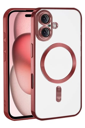 Newface Apple iPhone 17 Kross Magneticsafe Kapak - Kırmızı