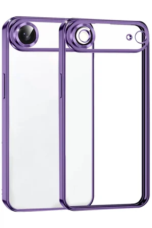 Newface Apple iPhone 17 Air Razer Lensli Silikon - Mor