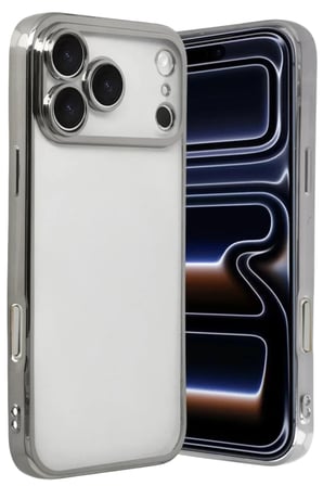 Newface Apple iPhone 17 Pro Max Razer Lensli Silikon - Gümüş