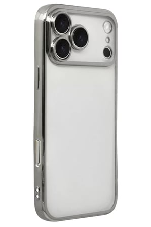 Newface Apple iPhone 17 Pro Max Razer Lensli Silikon - Gümüş