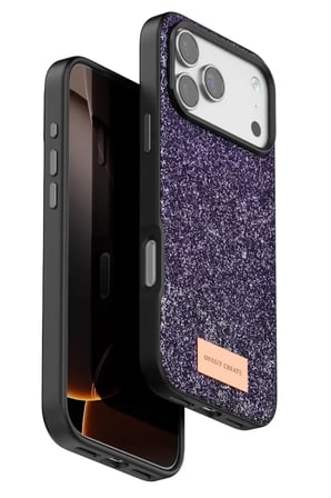 Onegif Apple iPhone 17 Pro Bright Simli Kapak - Derin Mor