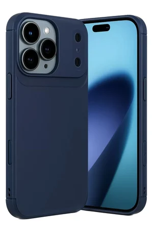 Newface Apple iPhone 17 Pro Auto Focus Karbon Kapak - Lacivert