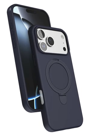 Newface Apple iPhone 17 Pro Max Regal Magsafe Standlı Kapak - Lacivert