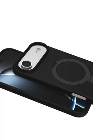 Newface Apple iPhone 17 Air Regal Magsafe Standlı Kapak - Siyah