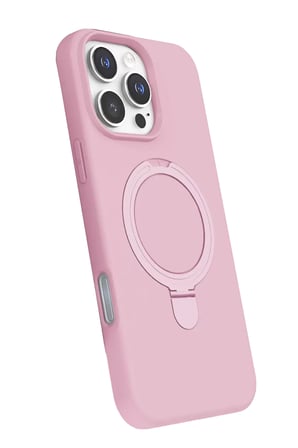 Newface Apple iPhone 16 Pro Max Regal Magsafe Standlı Kapak - Açık Pembe