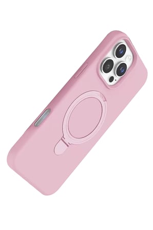 Newface Apple iPhone 16 Pro Max Regal Magsafe Standlı Kapak - Açık Pembe