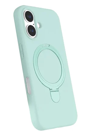 Newface Apple iPhone 16 Regal Magsafe Standlı Kapak - Su Yeşili