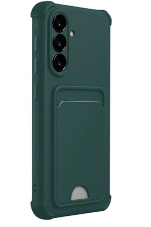 Newface Samsung Galaxy A17 5G Kelvin Kartvizitli Silikon - Koyu Yeşil